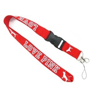 Red LOVE PINK Lanyard